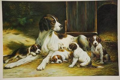 unknow artist Dogs 035 France oil painting art